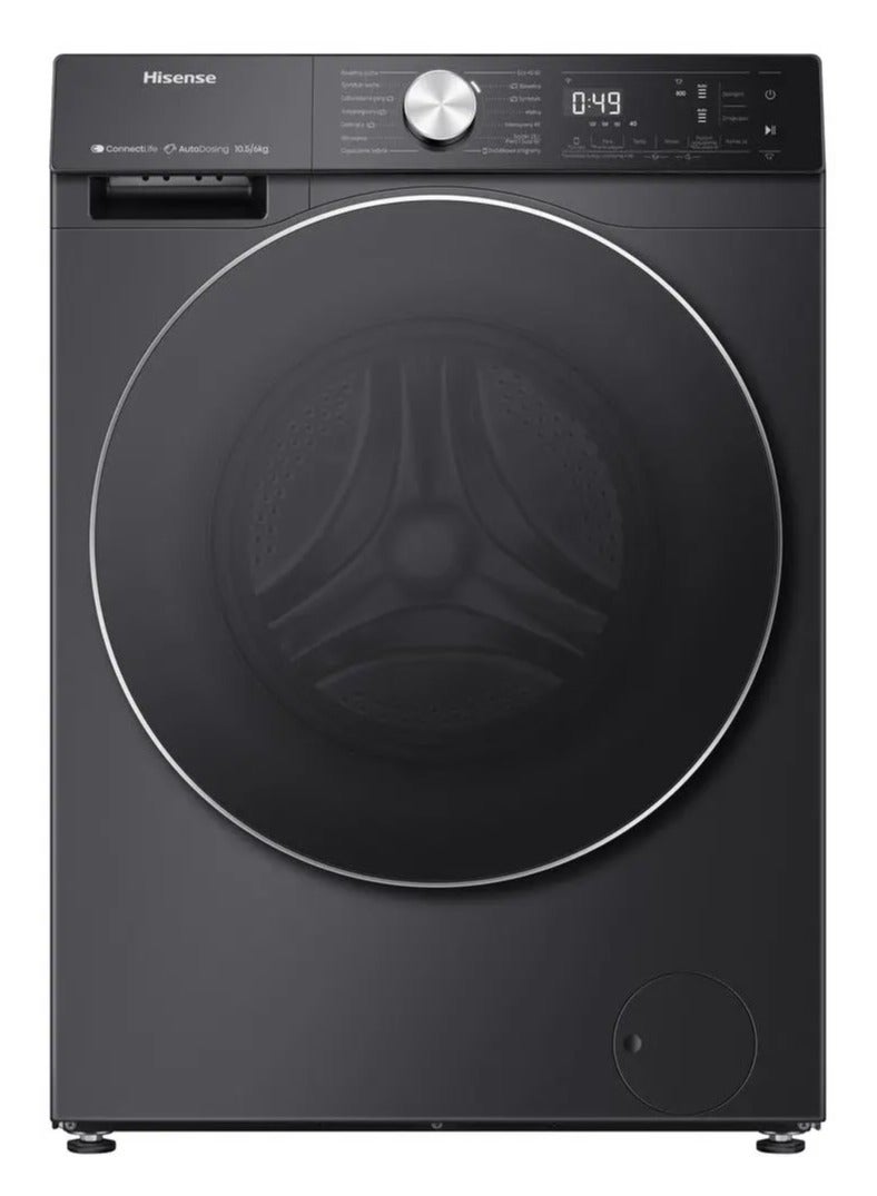 Fully Automatic Washing Machine, Front Loading, 10.5 Kg, Dryer 6 Kg, 1400 RPM, Digital Screen, Black, WD5S1045BB WD5S1045BB black - pnsku/N70127099V/45/_/1730868464/e8daff3c-4cbd-446f-b7de-aac2e6c72fd6