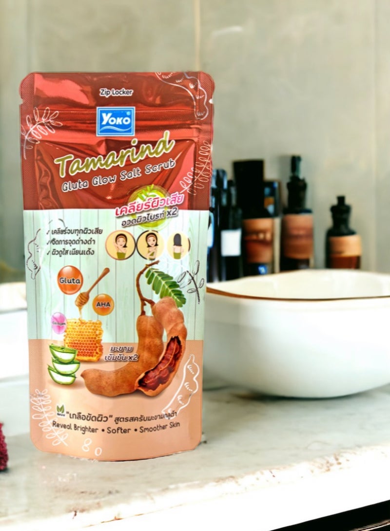 يوكو مقشر ملح تاماريند غلوتا جلو 300 جرام - Image 4