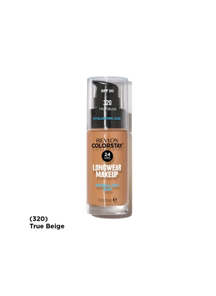 ريفلون ColorStay™ Longwear Makeup for Normal/Dry Skin SPF 20 True Beige 320  - Image 3