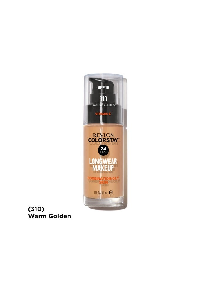 Revlon ColorStay™ Longwear Makeup for Combination/Oily Skin SPF 15 Warm Golden 310  - Image 3