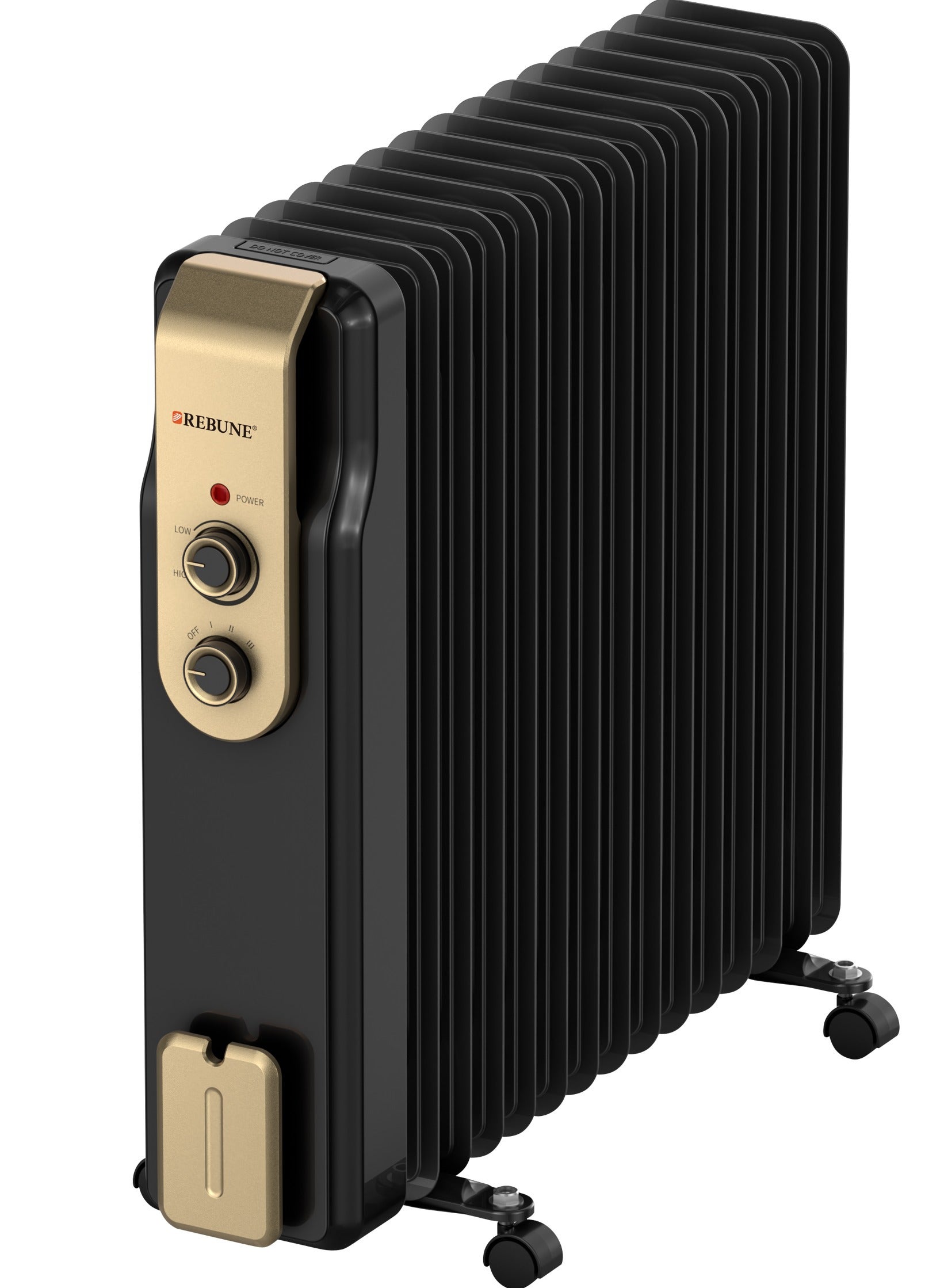 ريبون 15-Fins Oil Heater 2500 W RE-7-090 Black 