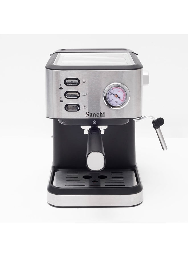 Saachi 20-Bar Espresso Coffee Maker NL-COF-7073-BK, Cappuccino & Latte Machine, 1.5L Removable Water Tank, Milk Frother, Cup Warmer 0.01 L 1050 W NL-COF-7073-BK Black - Image 1