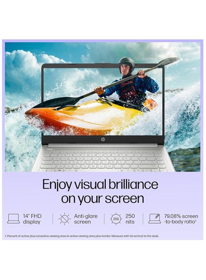 HP - Newest 2024 (Upgraded Version) Laptop With 14-Inch Display, AMD Ryzen 7 Processor/32GB RAM/1TB PCIe SSD/AMD Radeon R5 Graphics/Windows 11 English silver - Image 1