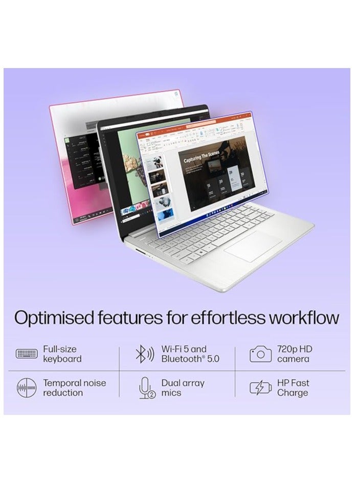 HP - Newest 2024 (Upgraded Version) Laptop With 14-Inch Display, AMD Ryzen 7 Processor/32GB RAM/1TB PCIe SSD/AMD Radeon R5 Graphics/Windows 11 English silver - Image 1