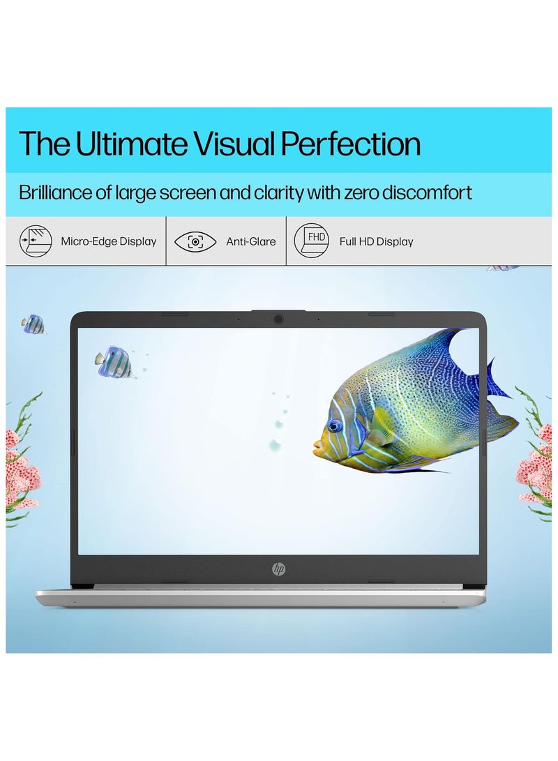 HP - Newest 2024 (Upgraded Version) Laptop With 14-Inch Display, AMD Ryzen 7 Processor/32GB RAM/1TB PCIe SSD/AMD Radeon R5 Graphics/Windows 11 English silver - Image 1