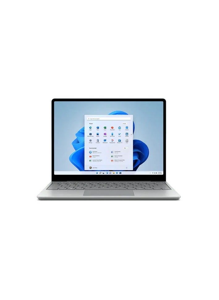 مايكروسوفت - Microsoft Surface Laptop GO 12.4" 10th Gen Ci5-16G-256GB - Win 10 Pro - Platinum English Silver - Image 1