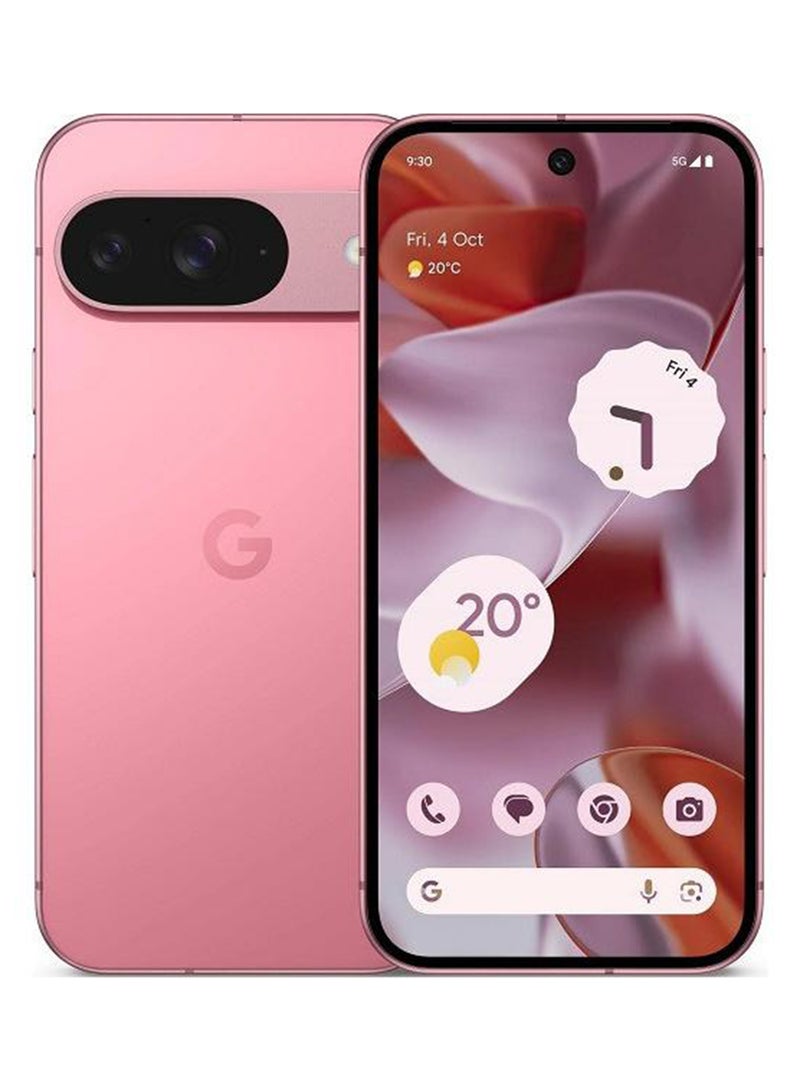 جوجل Pixel 9 Dual SIM Rose Pivoine 12GB RAM 256GB 5G - International Version  - Image 1