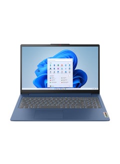 IdeaPad Slim 3 Laptop With 15.6-Inch Full HD Display, Core i5-13420H Processor/8GB RAM/512GB SSD/Intel UHD Graphics/DOS(Without Windows) English/Arabic Abyss Blue