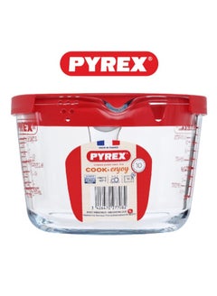 Pyrex Measuring Jug 1L with Red Lid - Durable & Versatile Kitchen Tool Clear - pnsku/N70127182V/45/_/1730879169/fc3ae8c0-d441-49eb-8ed7-40d91f3a3f6e