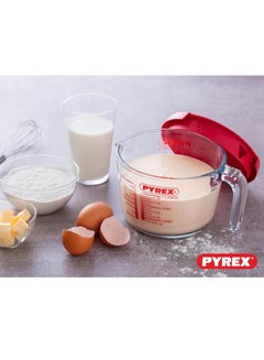 Pyrex Measuring Jug 1L with Red Lid - Durable & Versatile Kitchen Tool Clear - pnsku/N70127182V/45/_/1730879170/e308b2d7-ed1a-4752-8dd4-2ff5c80f8ab9