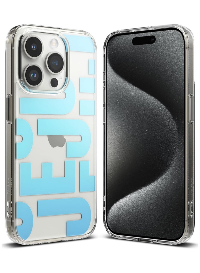 Ringke Fusion Design Compatible with iPhone 15 Pro Case Cover Hard Graphic Designed Back Soft Flexible TPU Bumper Scratch Resistant Natural Form iPhone 15 Pro Back Cover Jeju - Image 1