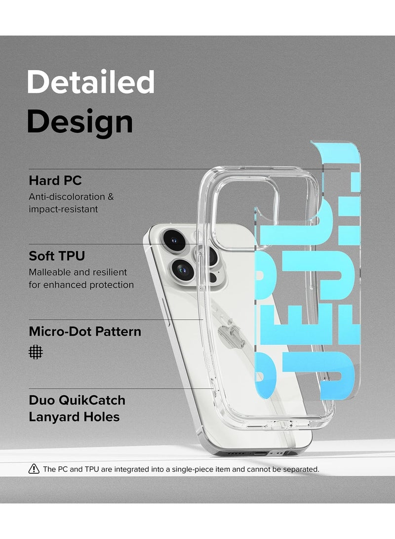Ringke Fusion Design Compatible with iPhone 15 Pro Case Cover Hard Graphic Designed Back Soft Flexible TPU Bumper Scratch Resistant Natural Form iPhone 15 Pro Back Cover Jeju - Image 3