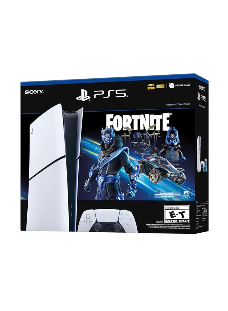 سوني - PlayStation5 Digital Edition (International Version) – Fortnite Cobalt Star Bundle - Image 1