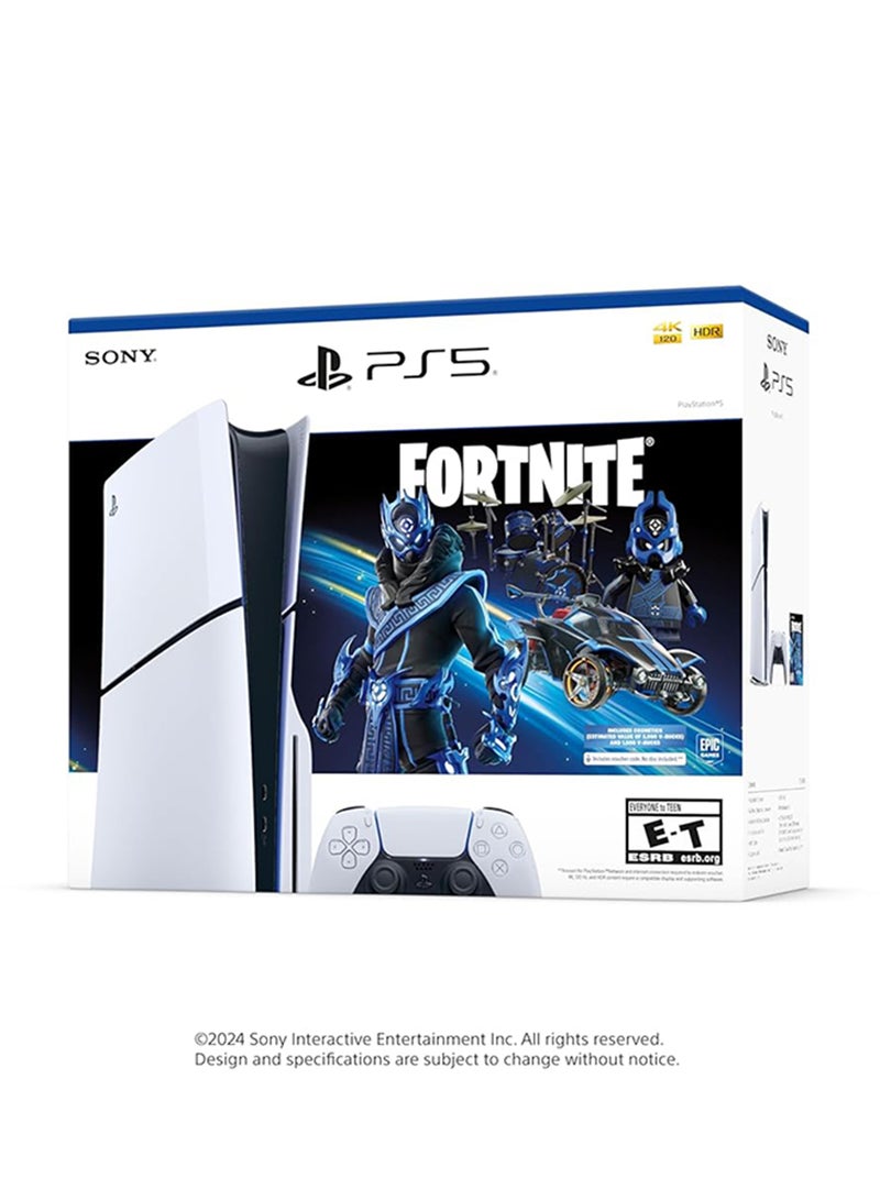 سوني - PlayStation5 Disc Edition (International Version) – Fortnite Cobalt Star Bundle - Image 1
