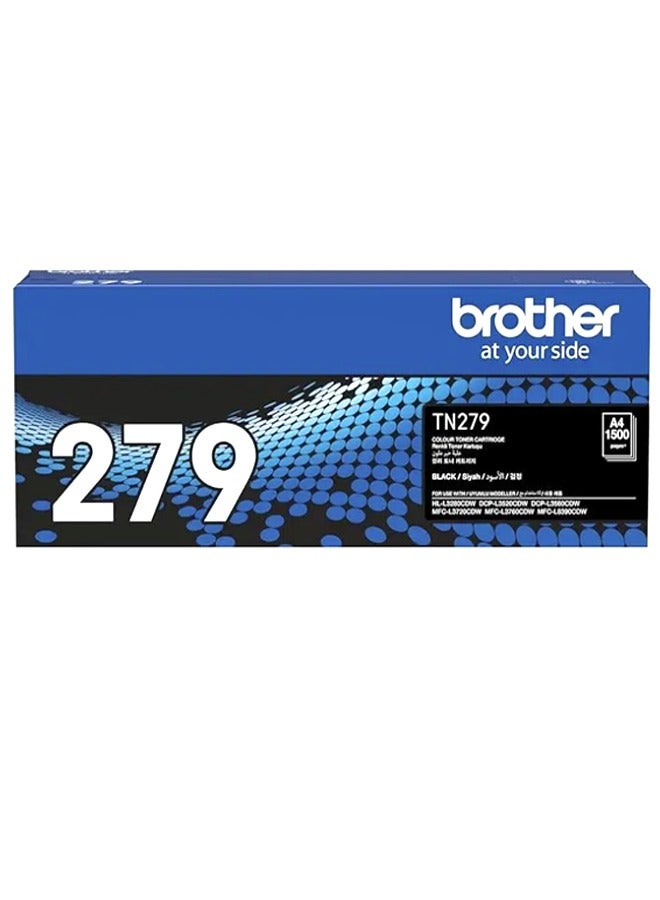 بروذر TN279 Genuine Toner Cartridge for HL-L3280CDW, DCP-L3520CDW, DCP-L3560CDW, MFC-L3720CDW, MFC-L3760CDW Black  - Image 1