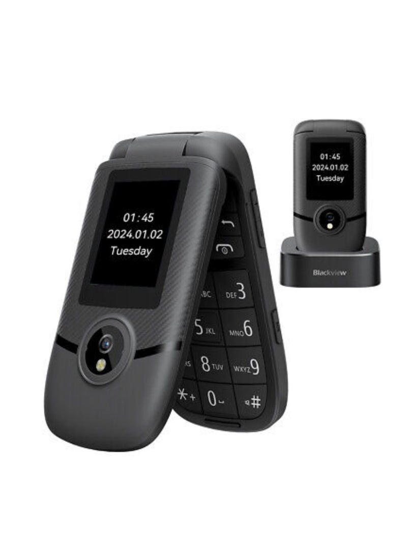 Blackview N2000 Flip 2.8 1500mAh Dual SIM 4G LTE Midnight Black - Image 1