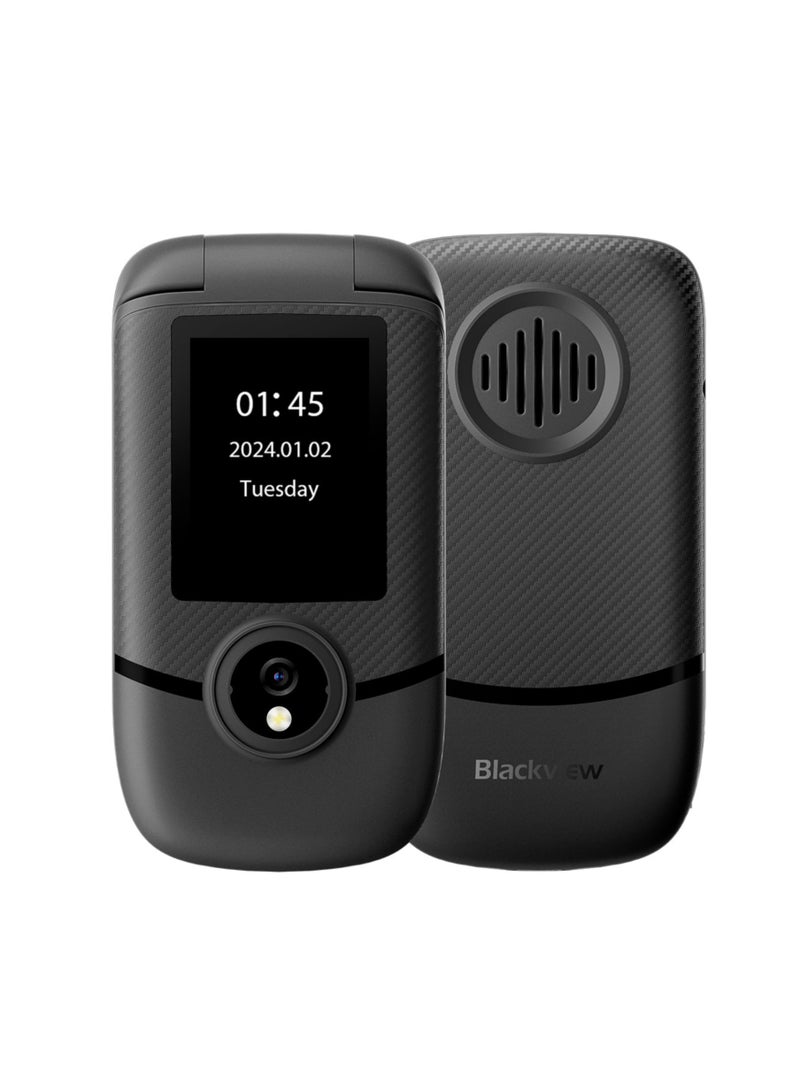 Blackview N2000 Flip 2.8 1500mAh Dual SIM 4G LTE Midnight Black - Image 4