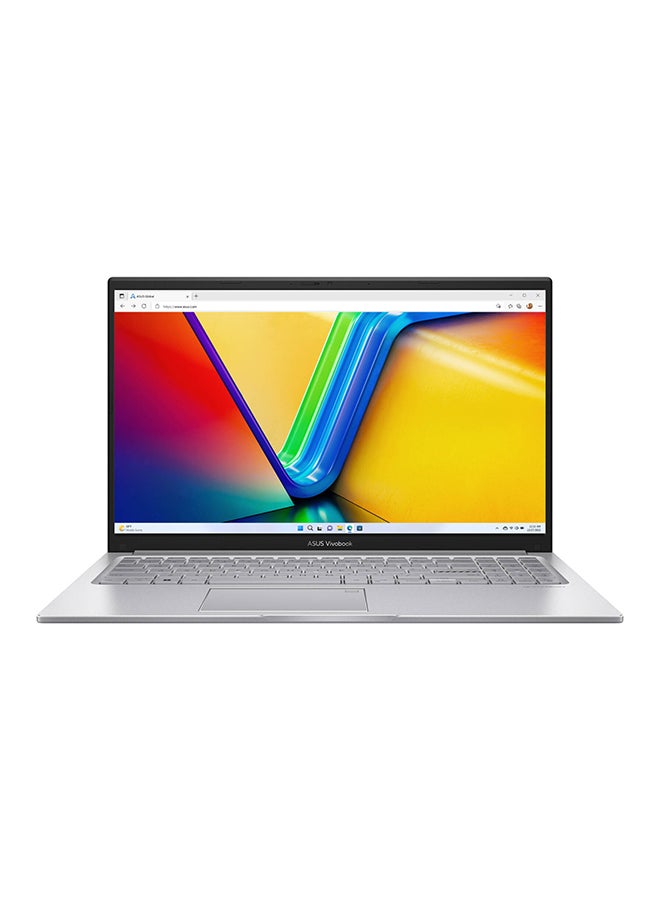 أسوس - Vivobook 15  (Upgraded Version) Laptop With 15.6 Inch Full HD (1920x1080) Display LED,Core i7-1355U Processor/16GB RAM DDR4/512GB SSD/Intel Iris XE Graphics/Windows 11//  Cool English/Arabic Cool Silver - Image 1