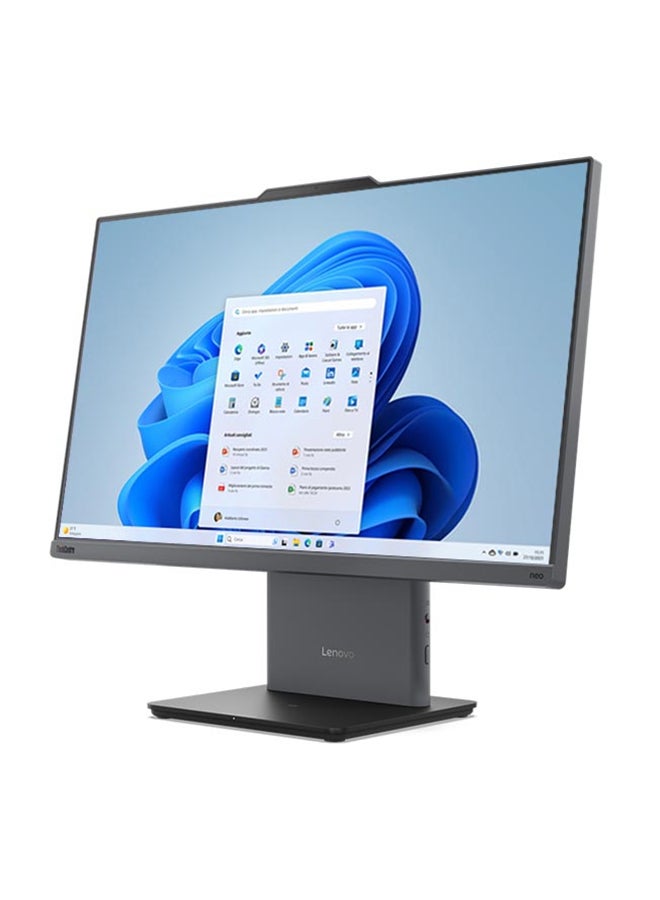 Lenovo - ThinkCentre Neo 50a All In One With 24-Inch Full HD (1920x1080) Display/ Core i5-13420H Processor/8GB RAM DDR5/512GB SSD/Intel UHD Graphics 730/Windows 11/(Upgraded Version)/ English/Arabic Black - Image 1