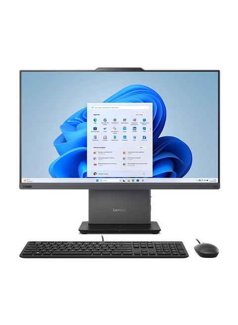 ThinkCentre Neo 50a All In One With 24-Inch Full HD (1920x1080) Display/ Core i5-13420H Processor/8GB RAM DDR5/512GB SSD/Intel UHD Graphics 730/Windows 11/(Upgraded Version)/ English/Arabic Black