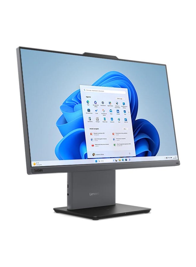 Lenovo - ThinkCentre Neo 50a All In One With 24-Inch Full HD (1920x1080) Display/ Core i5-13420H Processor/8GB RAM DDR5/512GB SSD/Intel UHD Graphics 730/Windows 11/(Upgraded Version)/ English/Arabic Black - Image 1