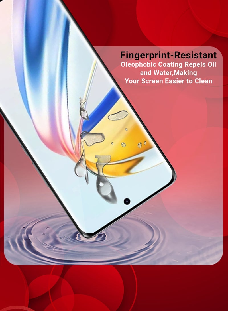 MARGOUN (for Honor X9b ) 2Pack Tempered Glass Screen Protector Anti-Scratch Case Friendly HD Clear Protective Film Clear - Image 3