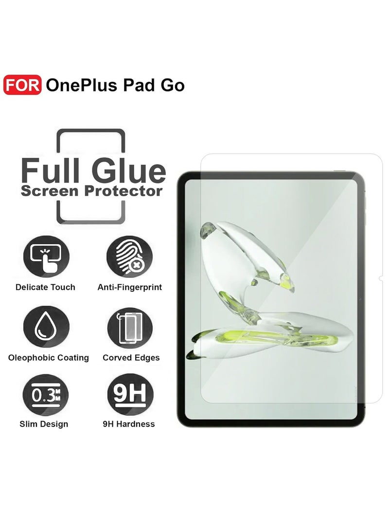 MARGOUN ( for Oneplus Pad Go ) 3Pack Tempered Glass Screen Protector Anti-Scratch Case Friendly HD Clear Protective Film Clear - Image 5