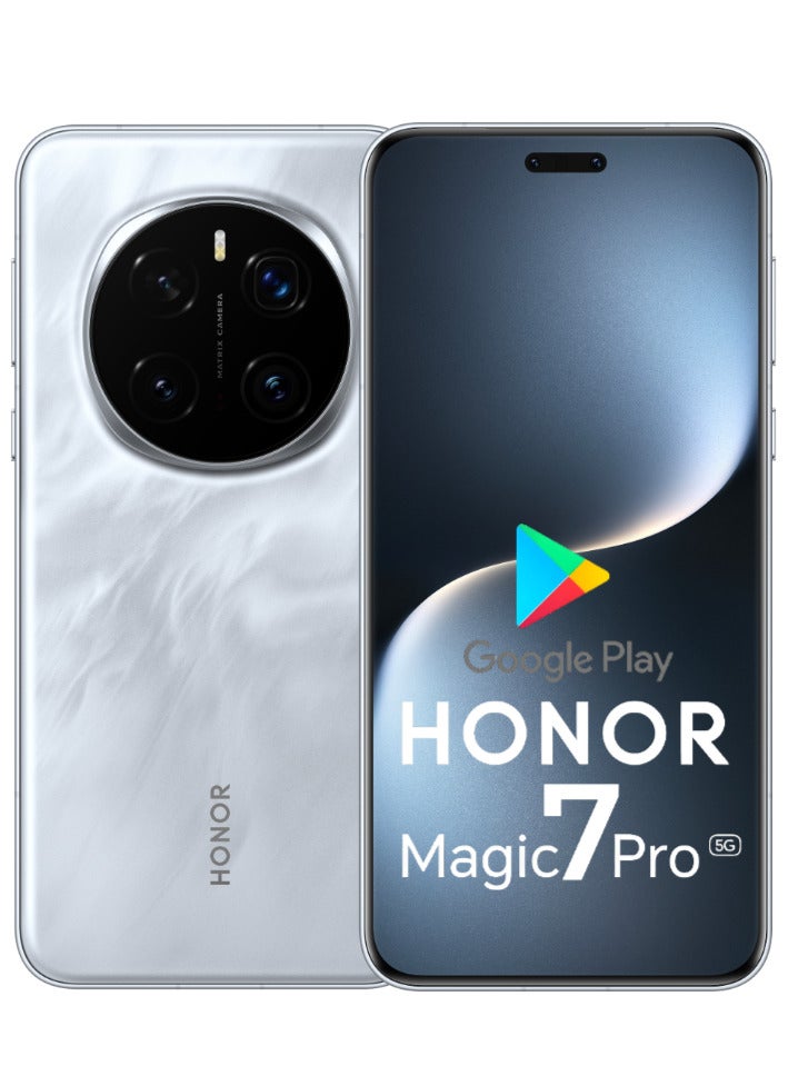 هونور ماجيك 7 برو 16 جيجابايت - 1 تيرابايت سناب دراجون 8 إيلت أواسيز حماية العين شاشة 5850 مللي أمبير نحيف وطويل العمر OIS رام فائق 5G شاشة مستقيمة مزدوجة الشريحة رمادي مع جوجل بلاي النسخة الصينية - Image 1