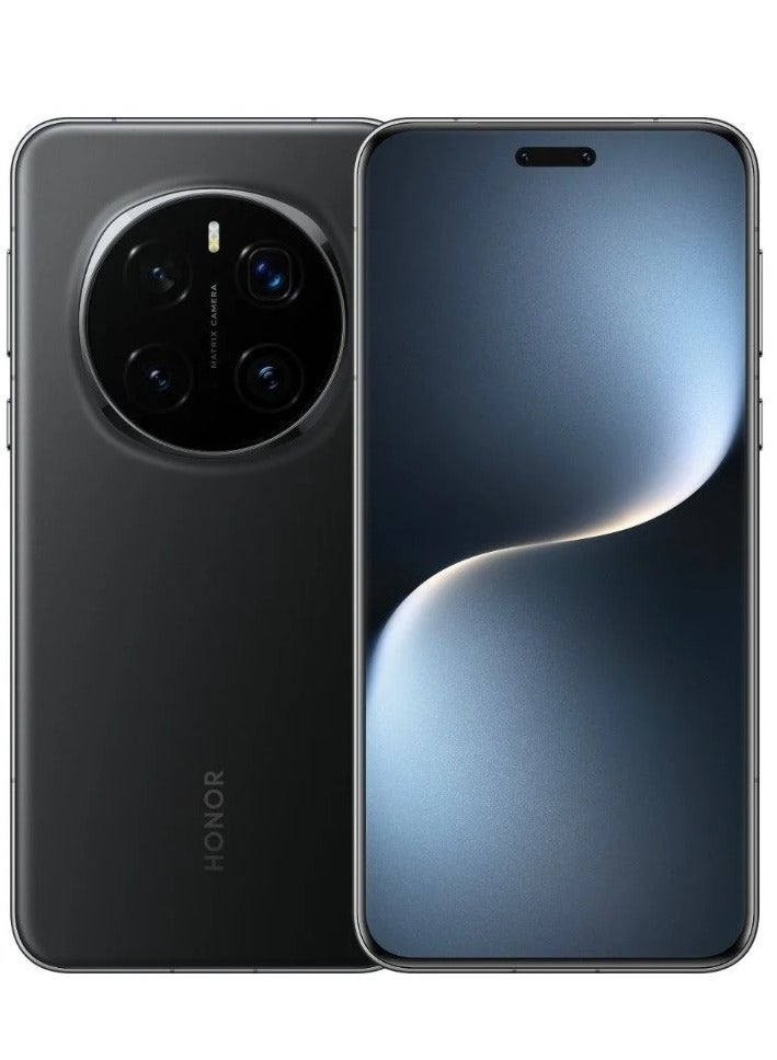 Honor - MAGIC 7 PRO 12GB - 256GB Snapdragon 8 Elite Oasis Eye Protection Screen 5850mAh Slim and Long Life OIS Ultra RAM 5G Straight Screen Dual SIM Black with Google play Chinese version - Image 1
