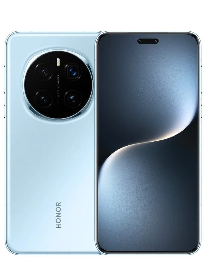 Honor - MAGIC 7 PRO 16GB - 512GB Snapdragon 8 Elite Oasis Eye Protection Screen 5850mAh Slim and Long Life OIS Ultra RAM 5G Straight Screen Dual SIM Blue with Google play Chinese version - Image 1