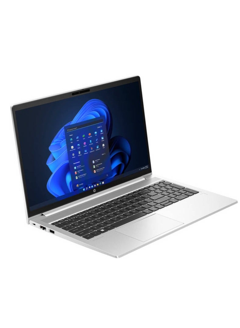 HP ProBook 450 G10 Laptop With 15.6-inch FHD Touch screen (1920 x 1080) Display, Intel Core i5-1355U Processor/16GB RAM DDR4/512GB SSD/DOS(Without Windows)/Nvidia GeForce RTX 2050 4GB/ English/Arabic Silver English/Arabic Silver - Image 1