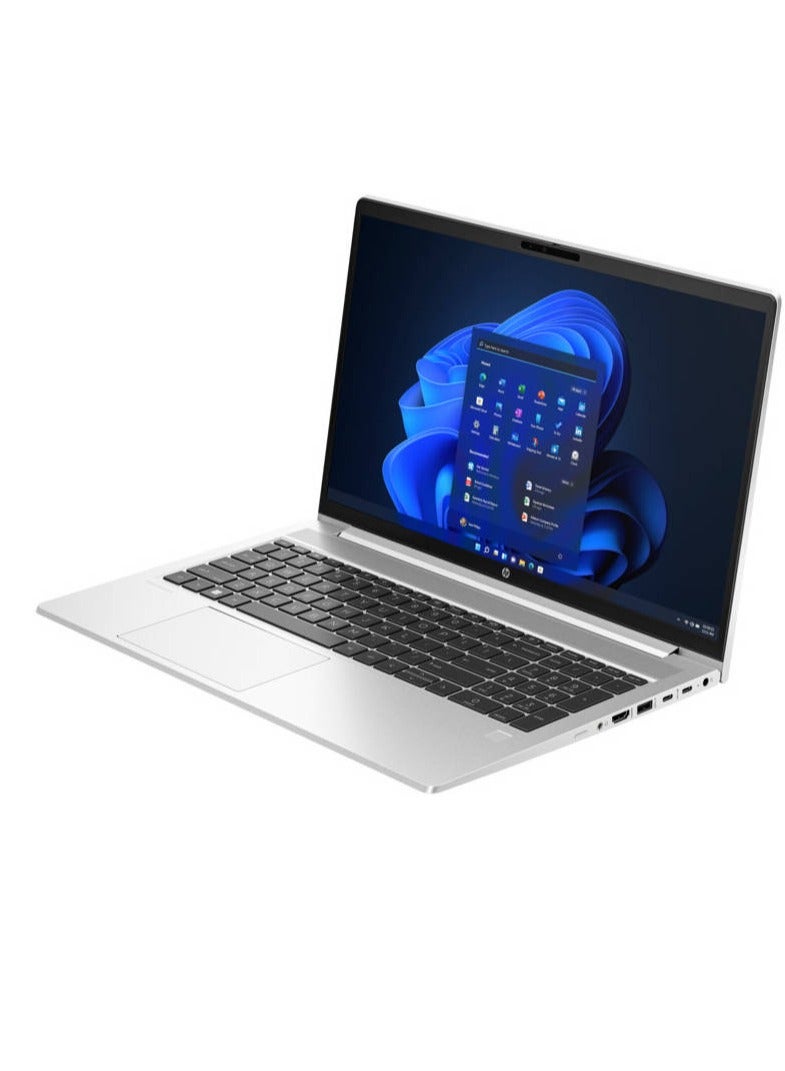 HP ProBook 450 G10 Laptop With 15.6-inch FHD Touch screen (1920 x 1080) Display, Intel Core i5-1355U Processor/16GB RAM DDR4/512GB SSD/DOS(Without Windows)/Nvidia GeForce RTX 2050 4GB/ English/Arabic Silver English/Arabic Silver - Image 2