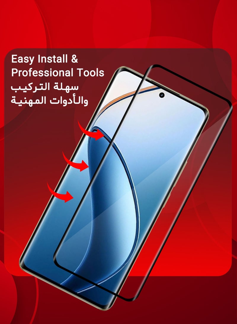 MARGOUN (for Realme 12 Pro / 12 Pro Plus ) Tempered Glass Screen Protector Anti-Scratch Case Friendly HD Clear Protective Film Clear - Image 5