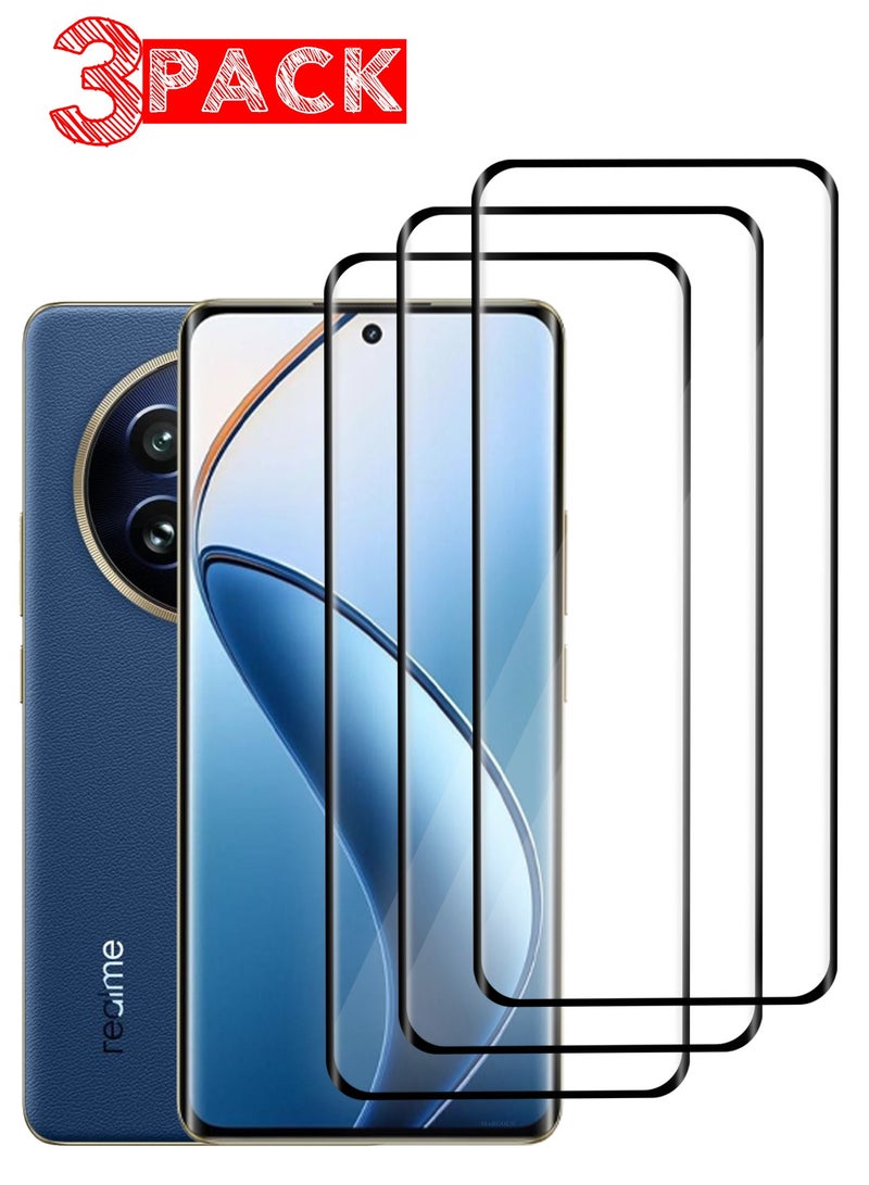 MARGOUN (for Realme 12 Pro / 12 Pro Plus ) 3Pack Tempered Glass Screen Protector Anti-Scratch Case Friendly HD Clear Protective Film Clear - Image 1