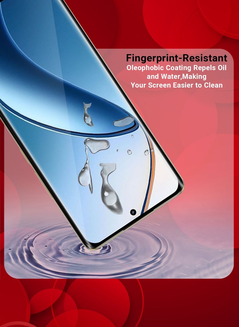 MARGOUN (for Realme 12 Pro / 12 Pro Plus ) 3Pack Tempered Glass Screen Protector Anti-Scratch Case Friendly HD Clear Protective Film Clear - Image 3