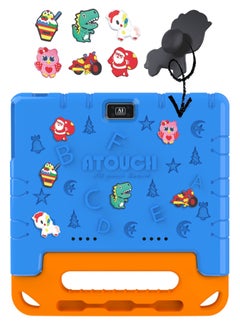 ATOUCH 10.1 Inch Android 12 Kids Tablet Dual SIM 8GB RAM 256GB ROM WiFi Dual Camera And Zoom App Supported with Convertible Eva Case Stand and Gamepad Early Education Tab (Blue)  - Image 2