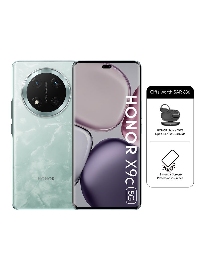 هونور X9c Dual SIM  Jade Cyan 12GB RAM 256GB  5G With Free Gift - Middle East Version - Image 1