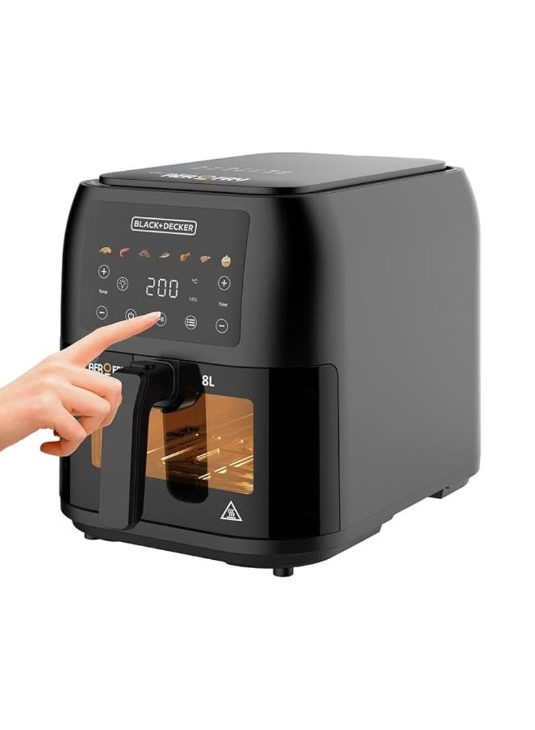 بلاك اند ديكر بلاك اند ديكر مقلاة هوائية - 8 لتر 1700 واط - 8 L 1700 W SAF80-B5  - Image 2