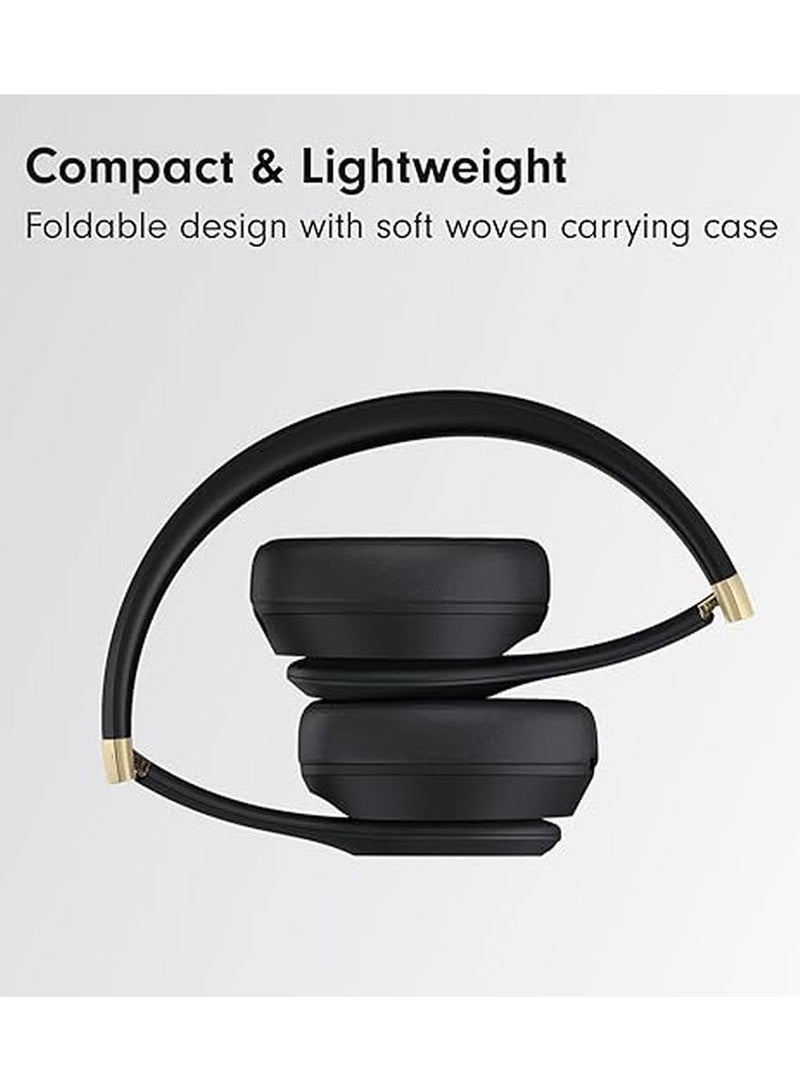 بيتس Solo 4 On-Ear Wireless Headphones / Comfortable and Durable / Ultra Light / USB-C or 3.5 mm Audio Cable - Black/Gold  - Image 3