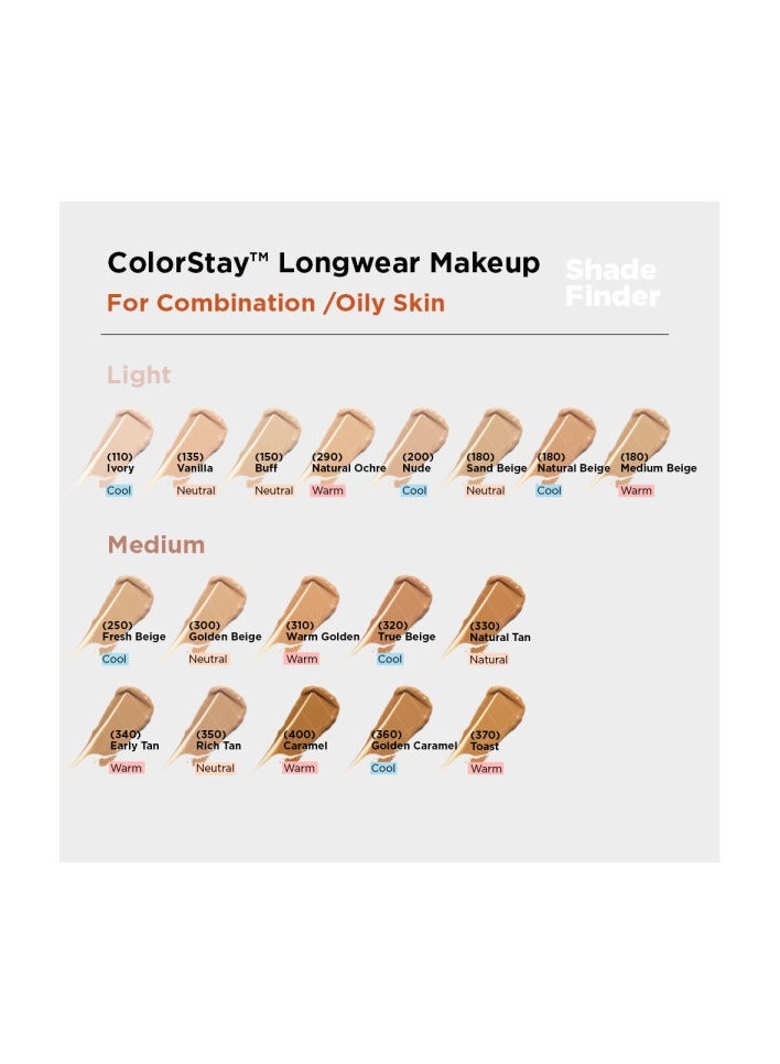 Revlon - ColorStay™ Longwear Makeup for Combination Oily Skin SPF 15 Nude 200 - Image 1
