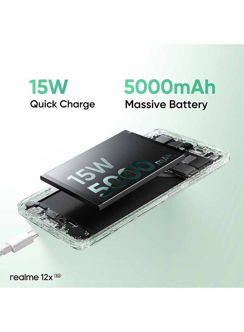 realme - 12x Feather Green Dual SIM 8GB RAM 256GB 5G - International Version - Image 1
