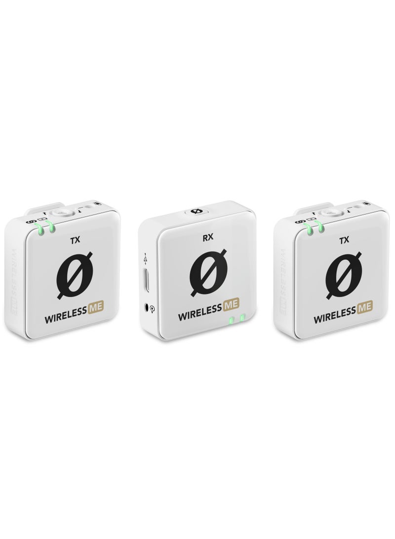 RODE Wime Dual( 2 Tx & 1 Rx) White microphone WIMEDUALW WHITE  - Image 2