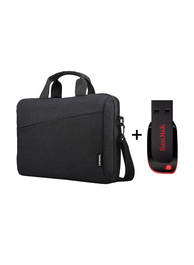 Lenovo ThinkBook 14 G2 ITL (‎20VD0012AD) Laptop With 14-Inch FHD Display, Core i5-1135G7 Processer/8GB RAM/256GB SSD/Integrated Intel Iris Xe Graphics/Windows 10 Pro 64  + Casual Toploader Laptop Bag 15.6 inch Black + Sandisk 16GB Cruzer Blade USB 2.0 Flash Drive English/Arabic Grey - Image 3