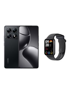 شاومي 14T Pro Dual SIM+eSIM Titan Black 12GB RAM 512GB 5G - Global Version With Smart Band 8 Pro  - Image 1