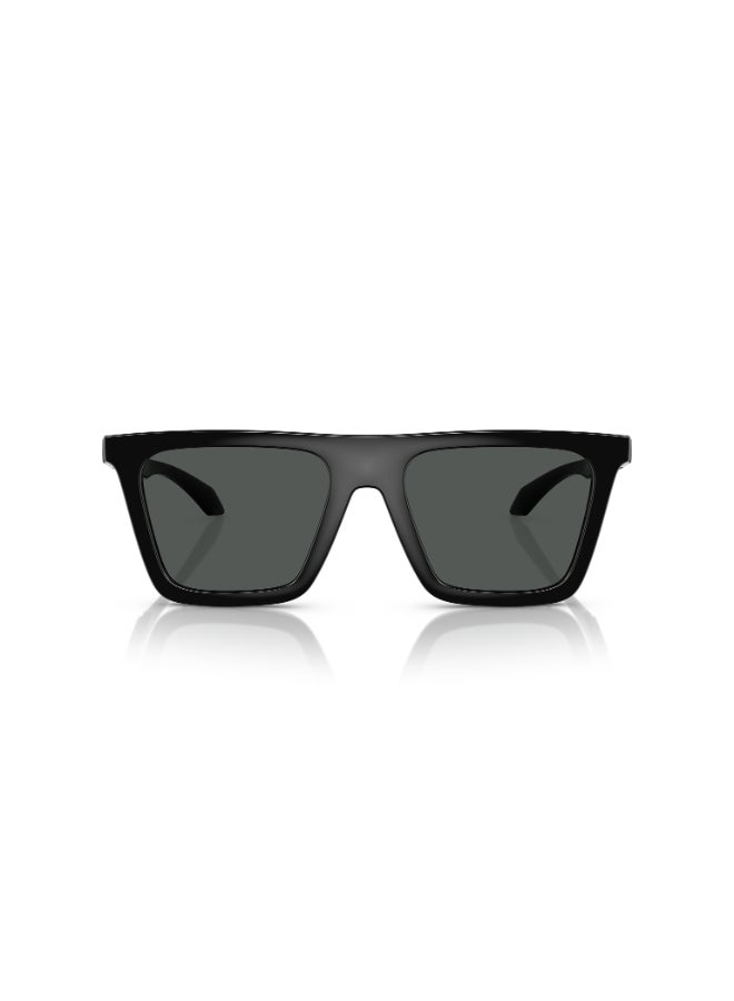 فيرزاتشي Men's Rectangular Shape  Sunglasses 4468U - Lens Size: 53 Mm - Black  - Image 2