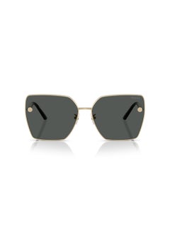 فيرزاتشي Women's Square Shape Metal Sunglasses 2270D - Lens Size: 63 Mm - Pale Gold  - Image 2
