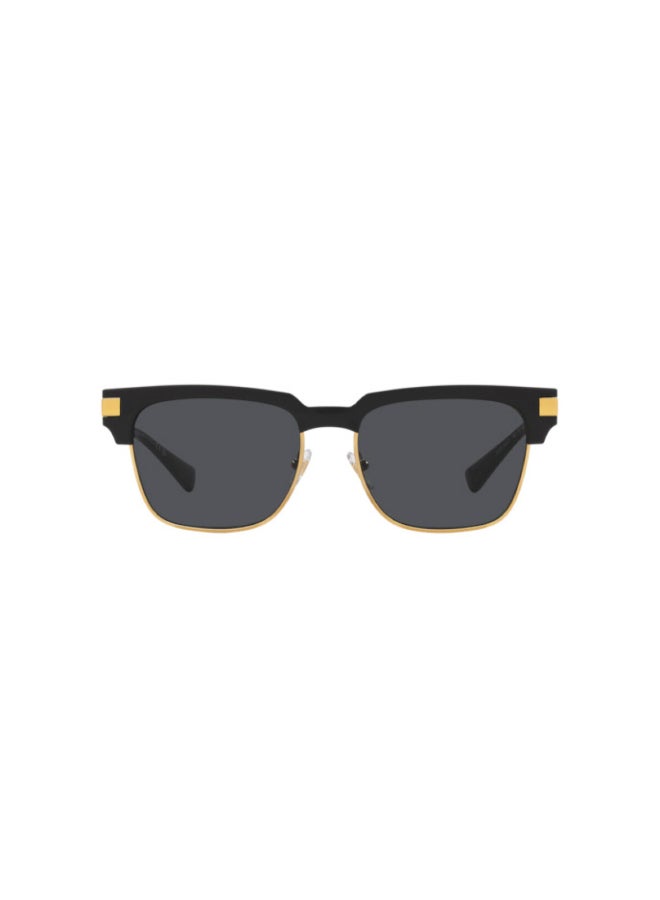 فيرزاتشي Men's Square Shape  Sunglasses 4447 - Lens Size: 55 Mm - Black  - Image 3