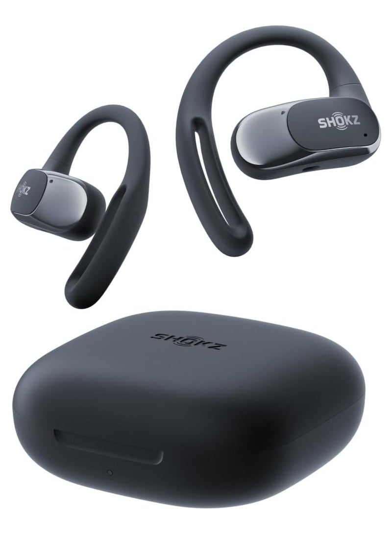 OpenFit Air - Open-Ear Headphones, True Wireless Earbuds, Water Resistant, Secure Earhooks for Daily Use Black