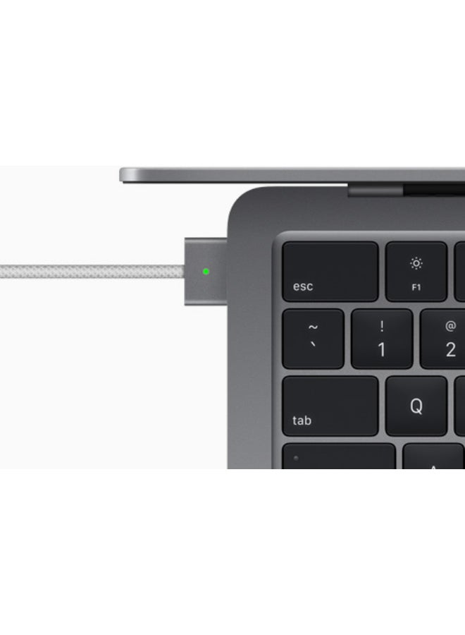 Apple MacBook Air MC7U4 13.6-Inch Display : Apple M2 chip with 8-core CPU and 8-core GPU, 16GB RAM/256GB SSD(International Version) English Space Grey - Image 4