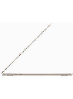 أبل MacBook Air MC7W4 13.6-Inch Display: Apple M2 chip with 8-core CPU and 8-core GPU, 16GB RAM/256GB/ English/Arabic Starlight  - Image 5